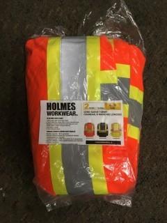 Holmes Workwear 2 Pack Long Sleeve Reflective Safety Shirt, Medium.