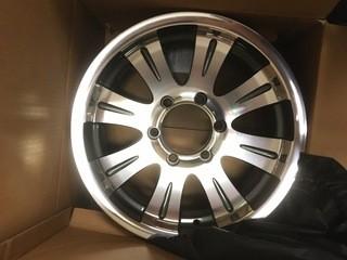 (1) Chrome/Grey 16 x 7" Rim, 6 on 5.5 Bolt Pattern.