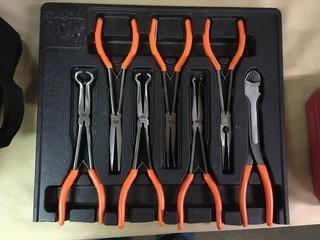 Set of Mac Tools Long Reach Pliers.