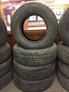 Set of (4) Bridgestone Dueller LT265/70 R17 Tires. New Take-Offs 100% Tread. 