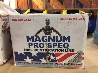 Qty of Magnum Pro Speq 3-1/2" x .162" Collated R/H Plastic Strip Nails.