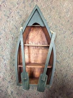 Boat Shelf D?cor, 16"H x 8"W x 4-3/4"D.