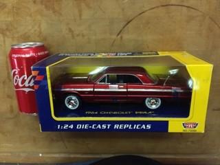 Motor Max 1964 Chevrolet Impala Diecast Model, 1:24 Scale.