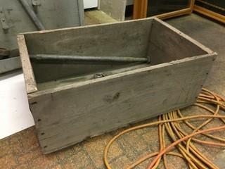 Wooden Crate with Assorted Bolts.