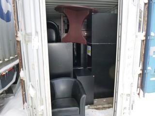 Contents Of Storage Container Only Includes: Assortment Of Office Furniture *Note: Buyer Responsible For Load Out*