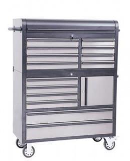 New - 41" Black Stainless Steel 14 Drawer Combination Tool Chest.