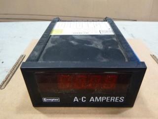 (4) Crompton A-C Amperes, Scaled 0-60 (W-2-2-3)