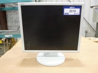 16" NEC Multisync LCD Monitor, Adjustable Height, Swivel, Model LCD 1970VX, SN62C02914YA *NOTE: No Power Cord* (W-1-3-1)