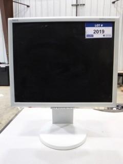 16" NEC Multisync LCD Monitor, Adjustable Height, Swivel, Model LCD 1970VX, 6XC08527YA *NOTE: No Power Cord* (W-1-3-1)