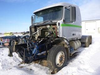 2009 Volvo Truck VNL, Cab Only, GVWR 52,350LB, 252" W/B, Front Tires 11R22.5, Axle 12,350LB, Rear Tires 11R24.5, Axle 20,000LB, Pneumatic Pump, 78" x 36" Sleeper, VIN # 4V4NC9TJ29N278828 *NOTE: Missing Engine and Transmission*