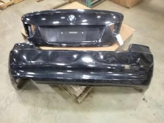 BMW Front Valance, Black Sapphire, S/N 7143802, C/w BMW Trunk, Part WRAVH13598KC98561 (W-2-1-3)