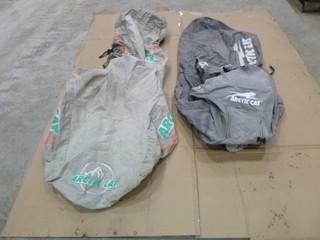 (2) Arctic Cat Sled Tarps * Note Some Burn Marks and Rips* (W-1-5-2)