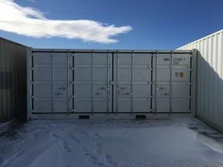 20' Storage Container c/w 4 Side Doors On One Side. # HNWU 2318097.