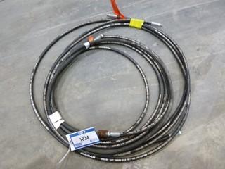 (2) 1/4" Hoses, 10,000 PSI, 20' and 30'