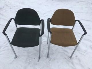 (6) Cloth Office Chairs.