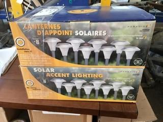 (2) Solar Garden Lights.