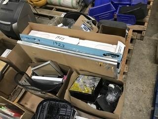 Lot of Asst. Office Supplies, Samsung 32" Television, etc.