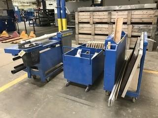 Lot of 3 Asst. Carts w/ Contents.