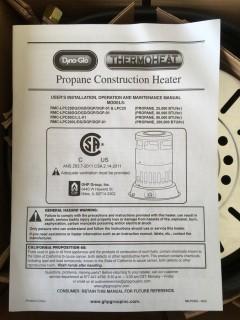 Propane Construction Heater.