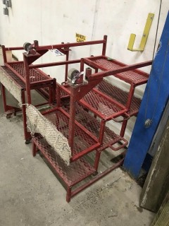 Lot of 2 Mobile Stairs.