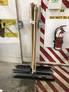 Lot of Floor Squeegees.