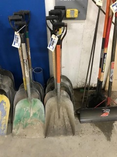 Lot of 7 Grain Shovels.