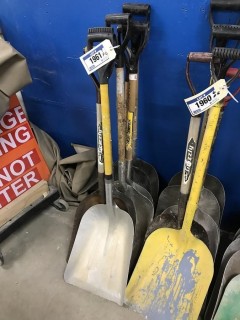 Lot of 7 Grain Shovels.