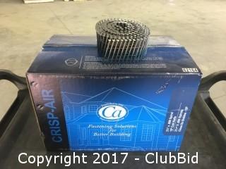 Box of 2 1/4" x .099" Spiral 15 Degree Coil Nails (21 Rolls)
