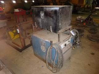Miller Welder Model SRN-333, 230/460/575 VAC, 3 Phase, 400 Amp, DC, SN 75269 c/w Attached Tool Box w/ Contents