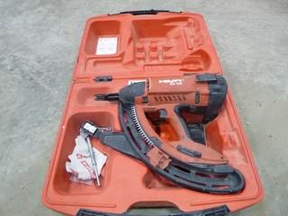 Hilti GX100 Gas- Actuated Fastening Nail Gun Track Nailer, C/w Carrying Case (W-1-3-3)