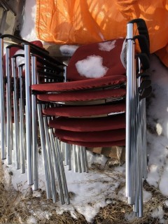 (6) Cloth Office Chairs.