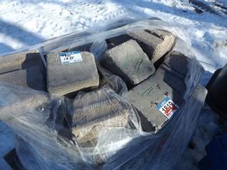 Pallet of Interlocking Stone Bricks.