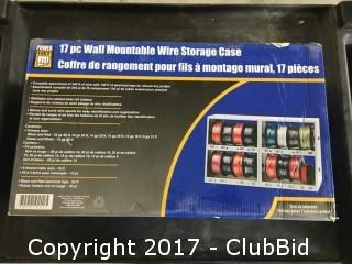 Powerfist 17pc Wall Mountable Wire Storage Case
