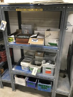 Contents of Shelving including Lag Bolts, Lag Screws, Staples, Washers, etc.