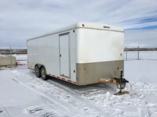 2007 Royal Cargo 21' T/A Ball Hitch Enclosed Trailer c/w 7,000 LB Axles. S/N 2S9JL436873018405. Unable to verify serial number.