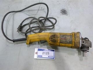 Dewalt Electric Angle Grinder, 120V, SN 431652 (W-2-4-2)