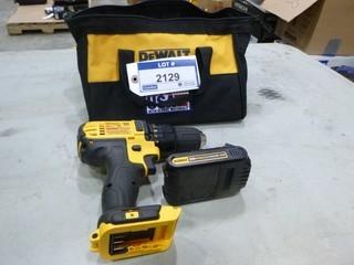 Dewalt 1/2" Cordless Drill/Driver, 20V c/w Battery, Belt Clip and Bag, Model DCD780 (W-2-4-2)