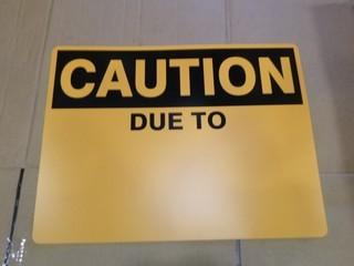 (45) "Caution Due" Signs (24" x 18") (W-2-2-3)