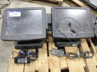 (1) Single Touch POS Touch Screen System, C/w Windows XP Pro, (1)Pos Flex POS Touch Screen System, C/w Windows XP Pro (W-2-5-2)