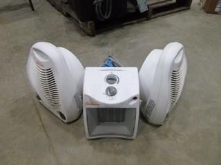 (2) Fan Heaters, (1) Heater (W-3-5-1)