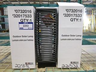 (2) Outdoor Solar Lamps, Item Number 0732010 (W-3-4-3)