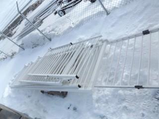 Assorted Sizes White Deck Railing.