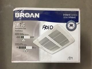 Broan Invent AR90C Ventilation Fan.