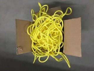Quantity of 3/8" x 630' Yellow Rope.