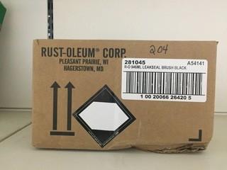 Quantity of Rust-oleum Black Leak Seal.