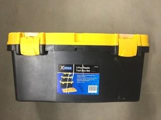 3pc Plastic Tool Box Set.