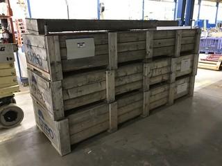 Lot of 3 Crates of Metal Flashing.