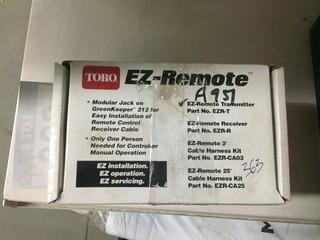 Toro EZ-Remote (1) Transmitter, (1) Receiver & (1) Remote Kit.