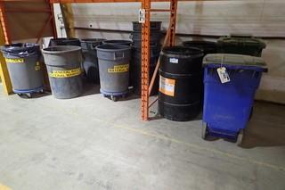 Lot of 15 Asst. Garbage Cans.