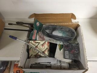 Box of Assorted Garden Sprayer Parts.